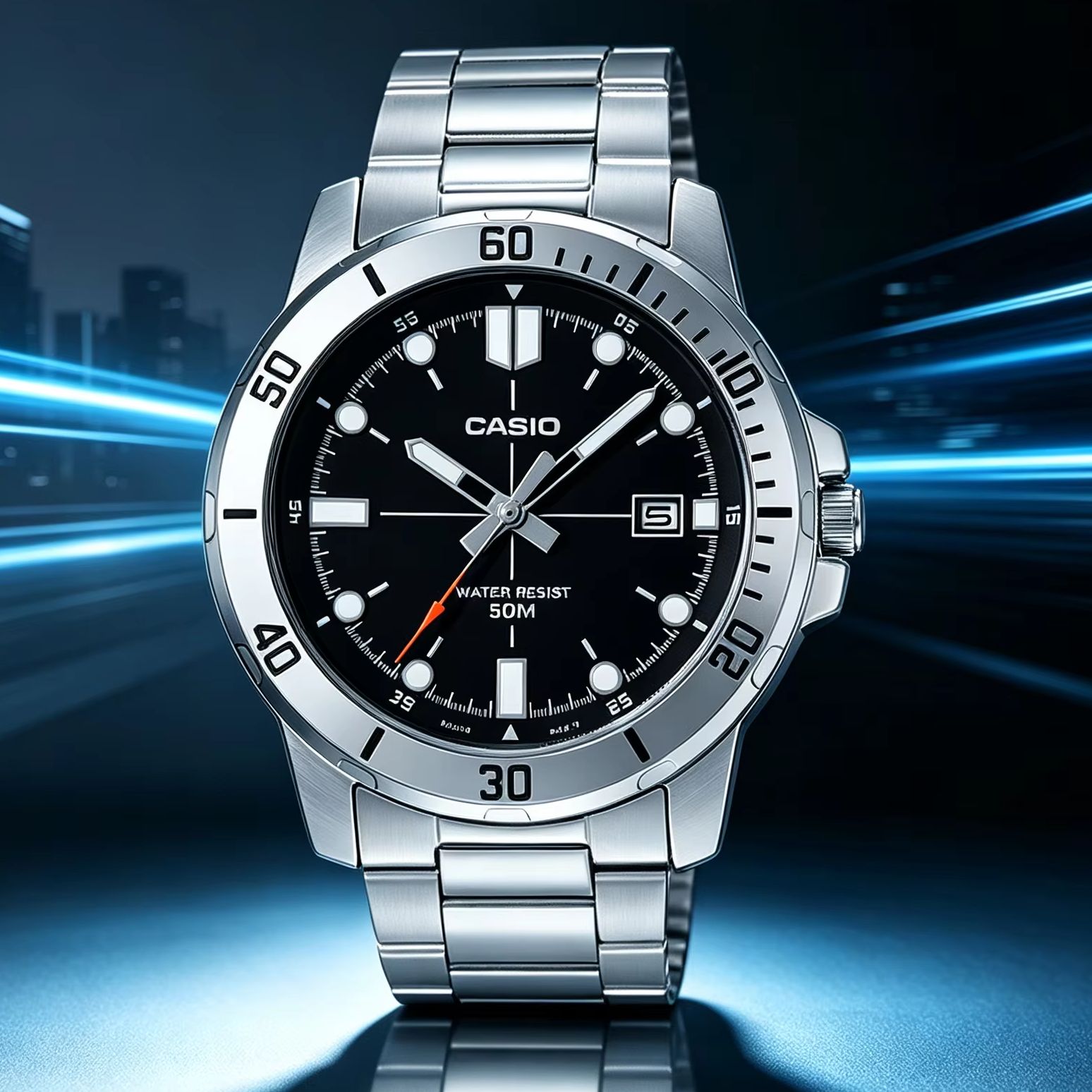Casio Watches Smartwatch - Casio MTP‑VD01D Herren Analoguhr | 50M