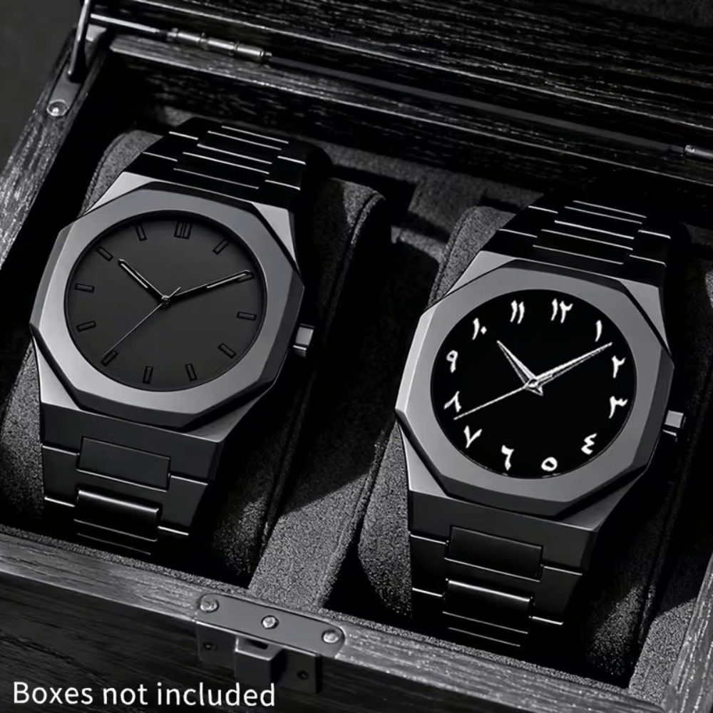 Smartwatch Watches Birthday Gift For Men - 2 Stück Uhren, Modische Quarz-Armbanduhren, Geeignet