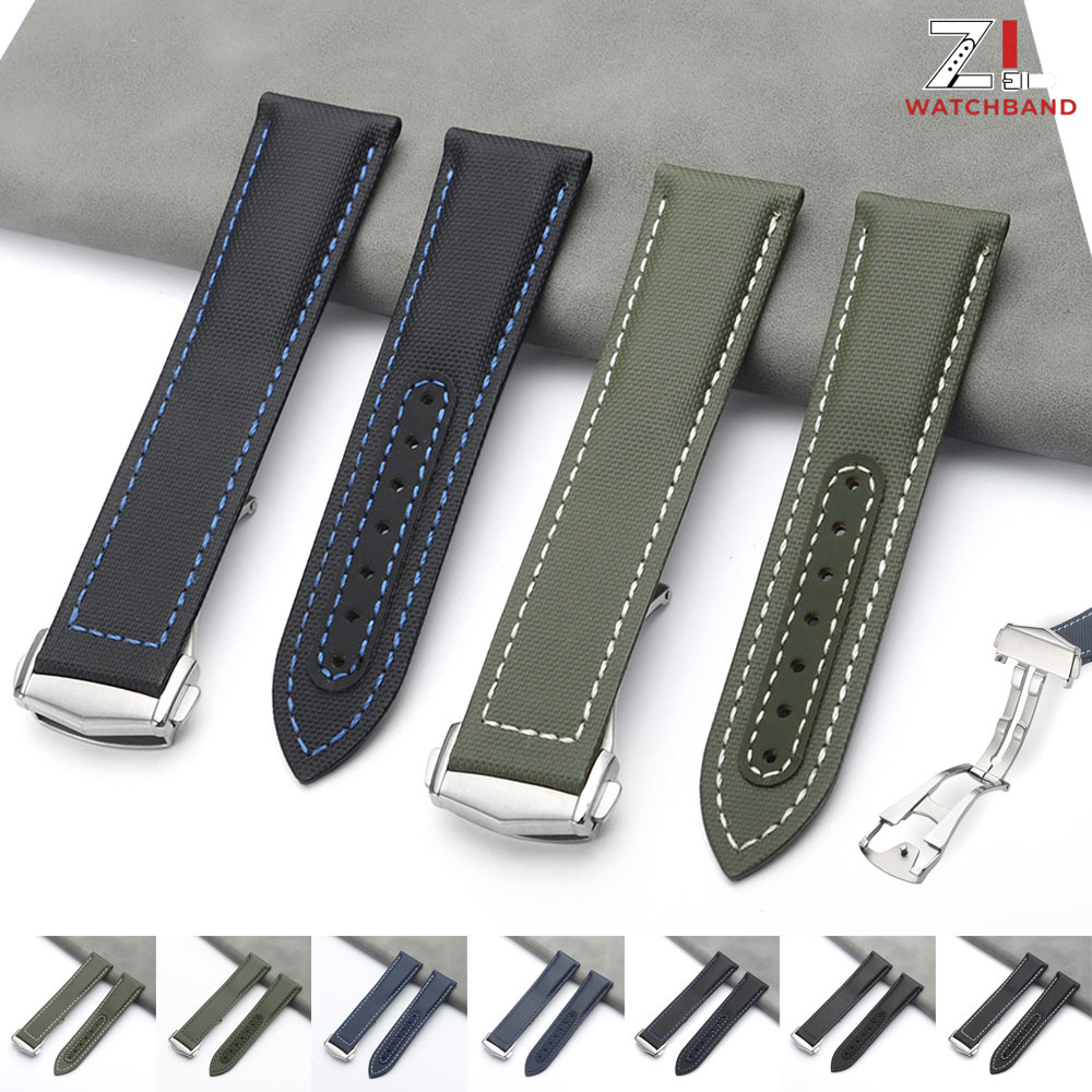Omega Watch Speedmaster - 20mm 21mm 22mm Nylon-Segeltuch-Armbänder für Omega
