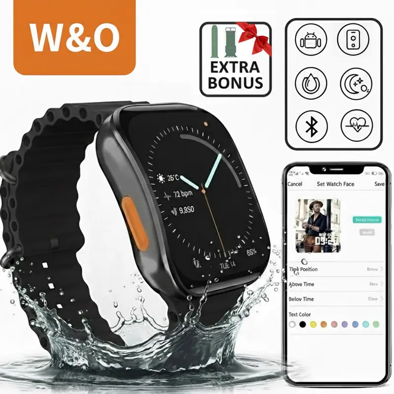Smartwatch Watches Birthday Gift For Men - Smartwatch für Damen und Herren, 1,83''