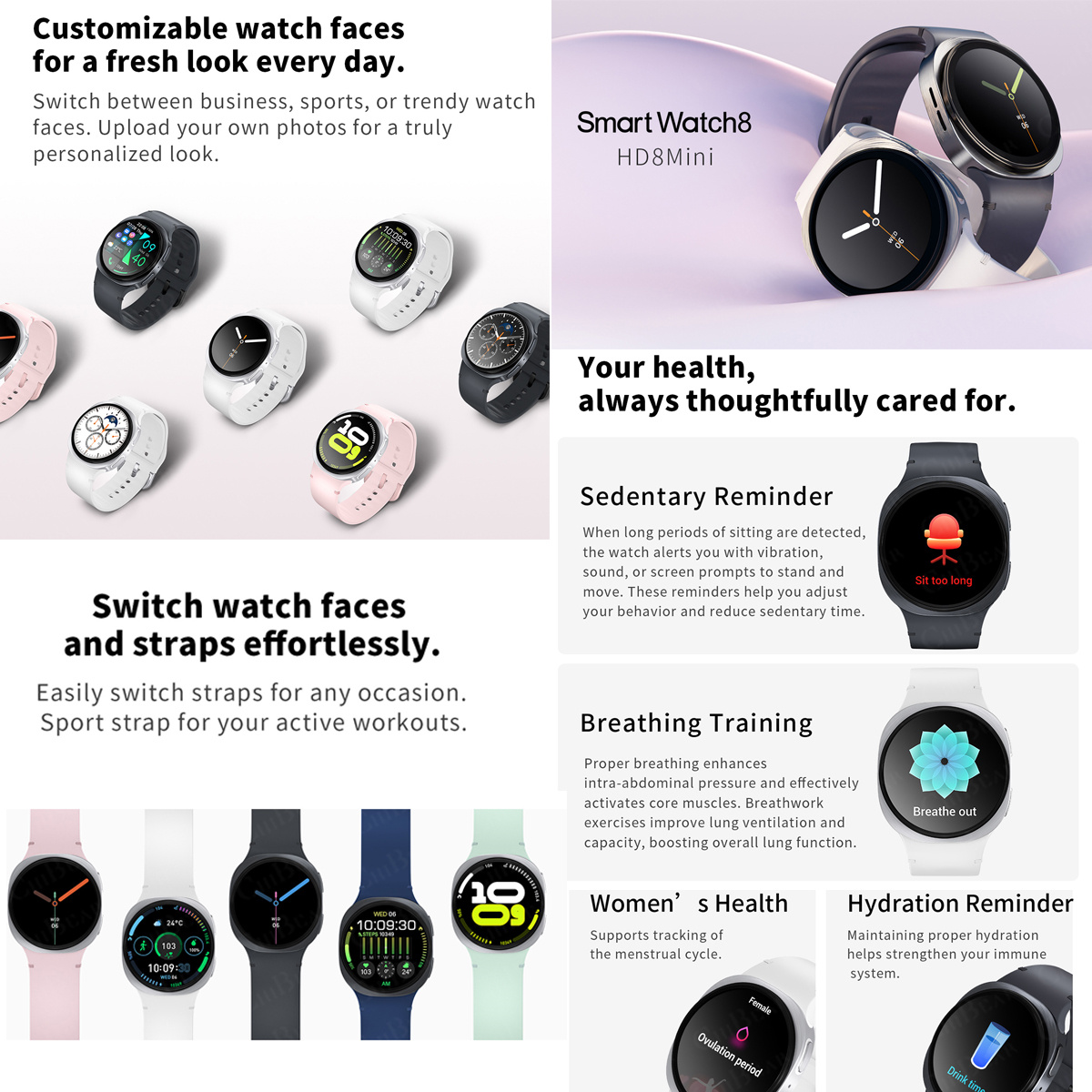 2026 Neue Smartwatches 8 Mini  – Smartwatch Health Watches For Women Bewertung und Preis