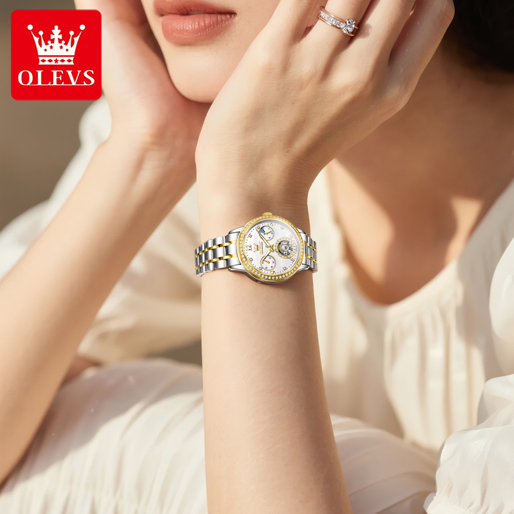 OLEVS Automatikuhr für Damen,  – Skeleton Mechanical Watch Bewertung und Preis
