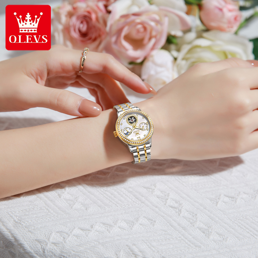 OLEVS Automatikuhr für Damen,  – Skeleton Mechanical Watch Bewertung und Preis