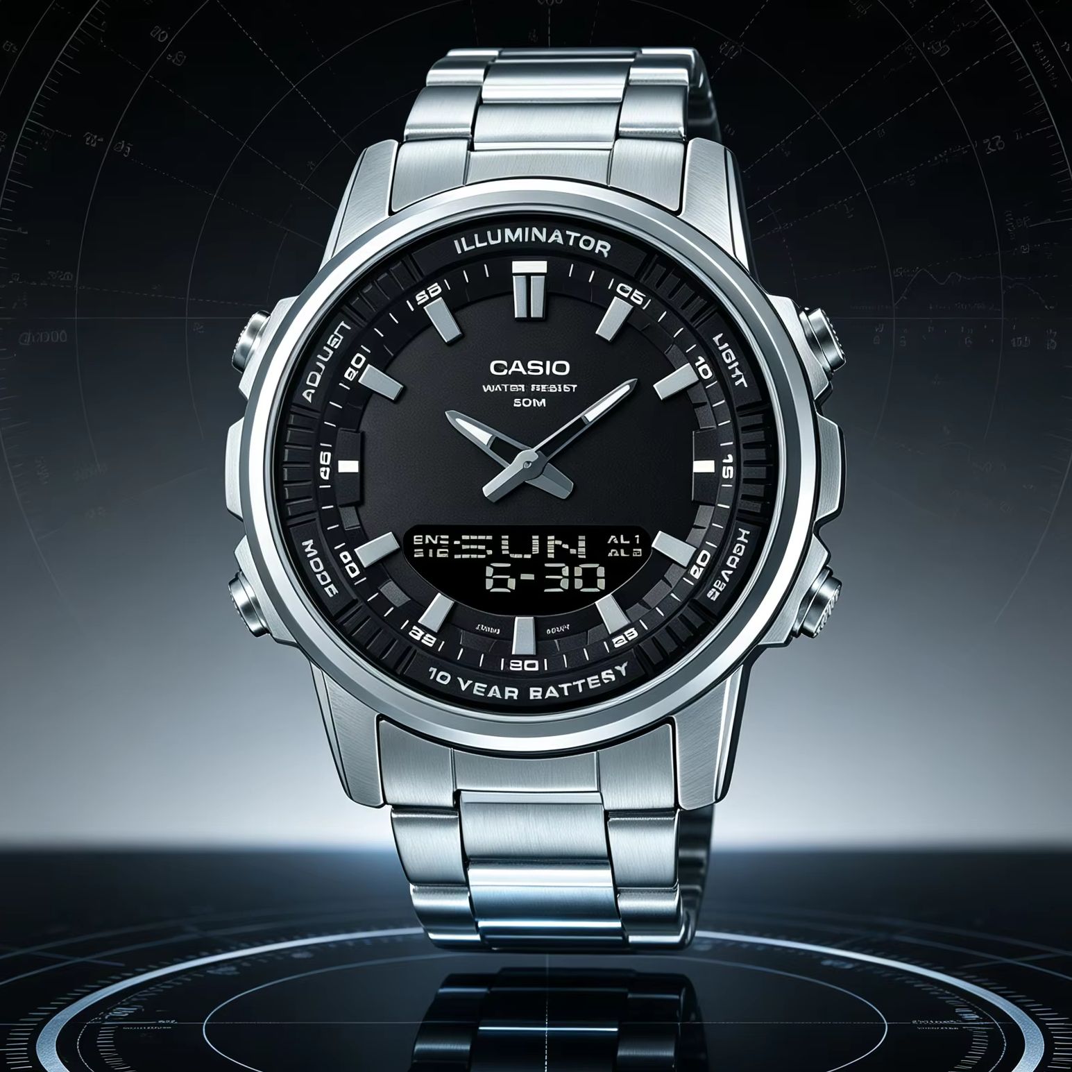 Casio AMW-880D |   Edelstahl-H – Casio Watches Smartwatch Bewertung und Preis