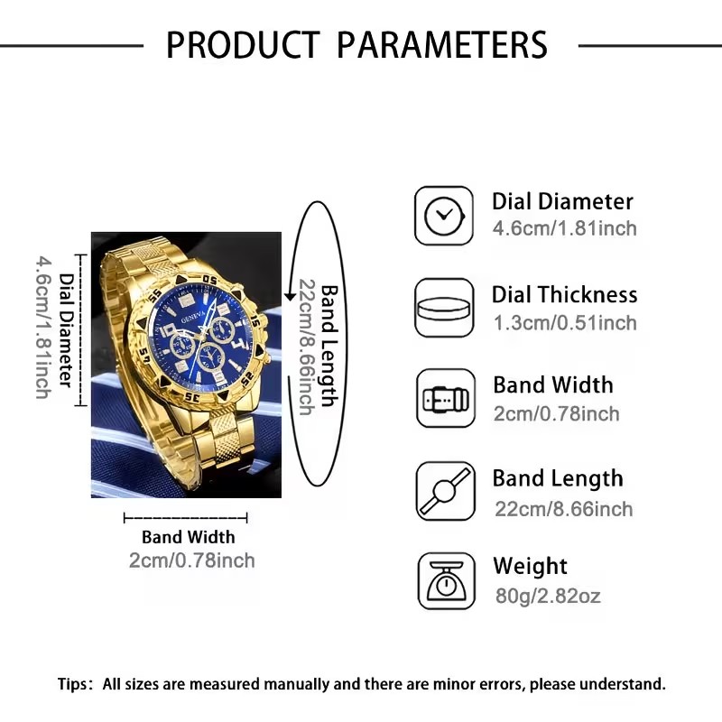 2 Stück modische Luxus-Quarzuh – Smartwatch Watches Birthday Gift For Men Bewertung und Preis