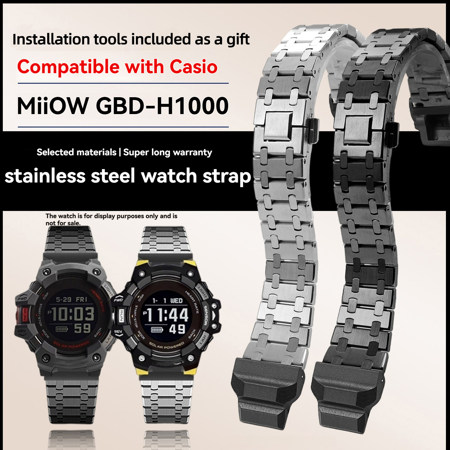 Modifiziertes Metall-Edelstahl – Casio Watches Smartwatch Bewertung und Preis