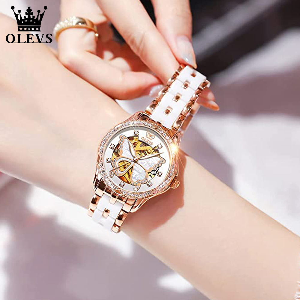 OLEVS frauen Automatische Uhre – Skeleton Mechanical Watch Bewertung und Preis